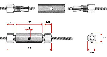 I842 - Terminal inox manual para empalmar cables